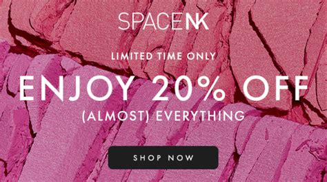 space nk promo code